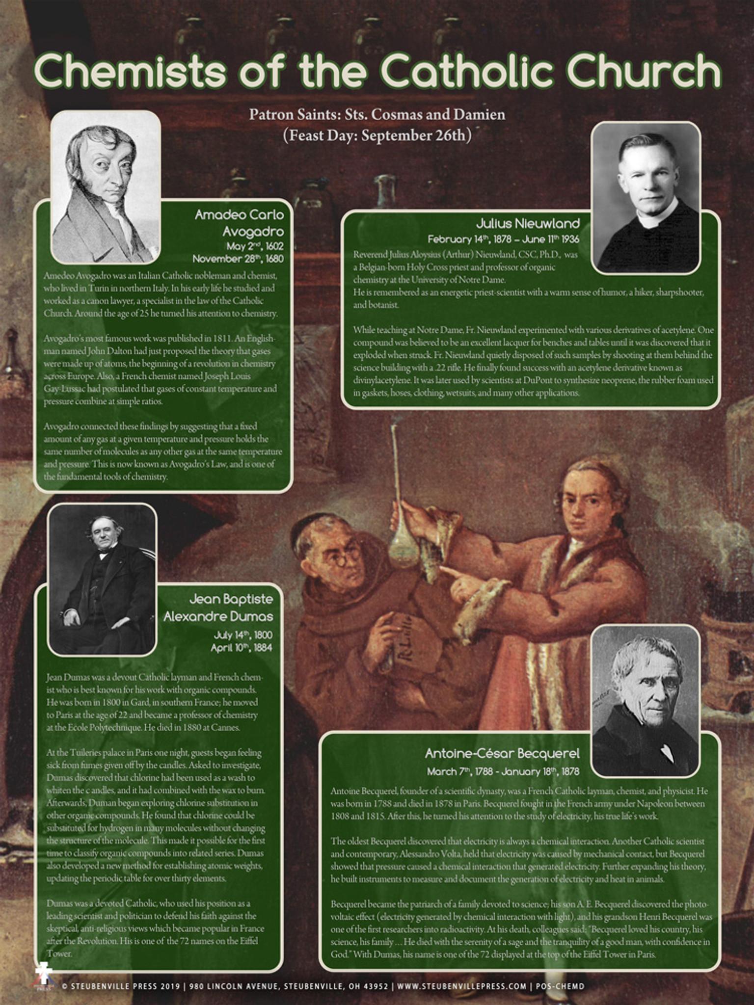Chemists of the Catholic Church Notables Poster