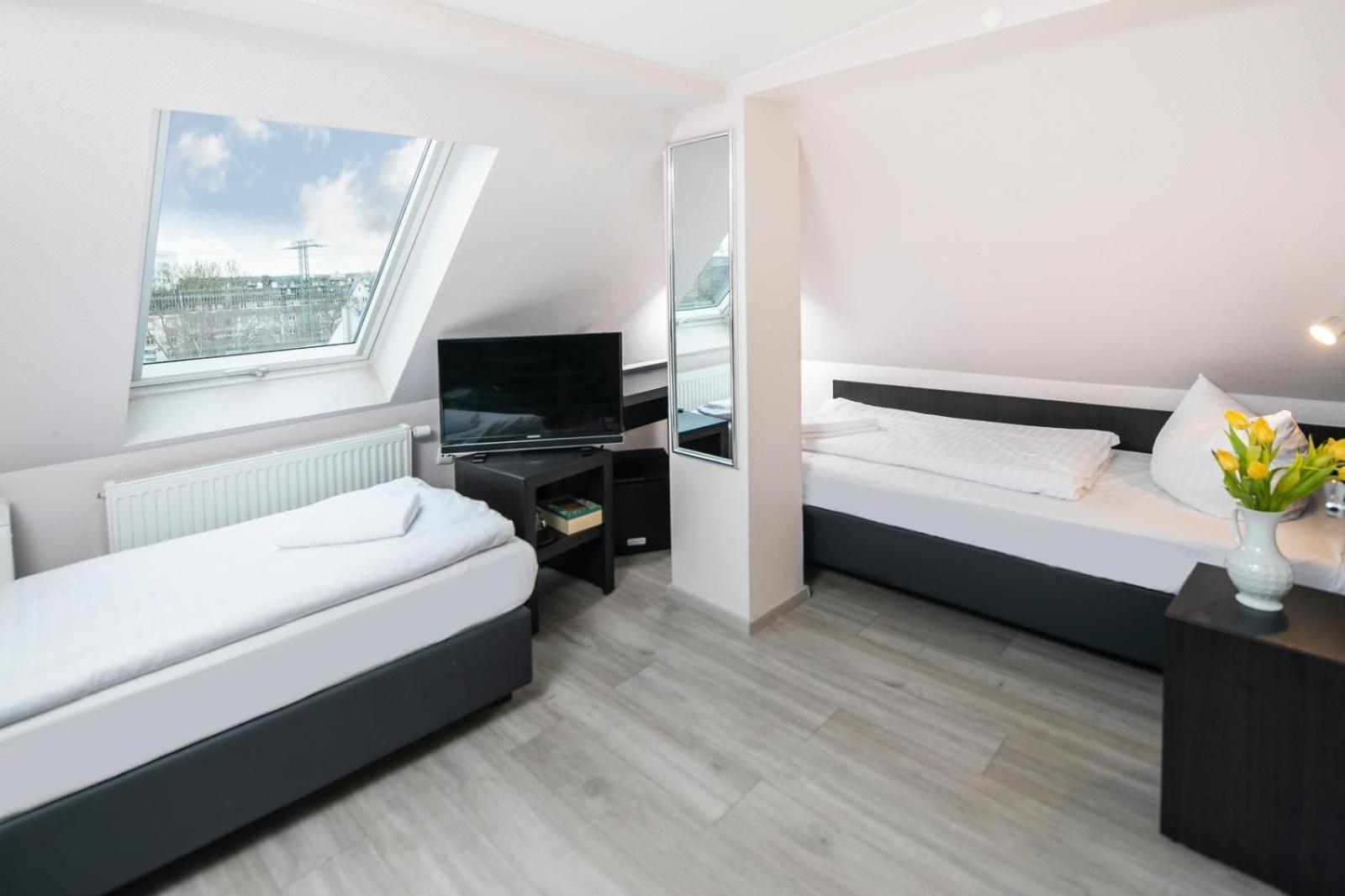Comfort Twin Room with air condition and roof slope