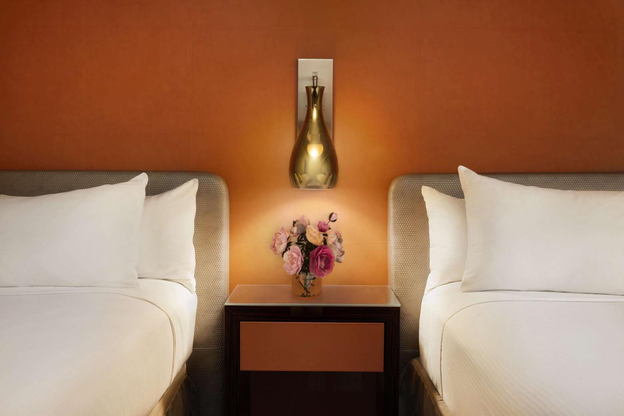 Room Two Double Beds City View