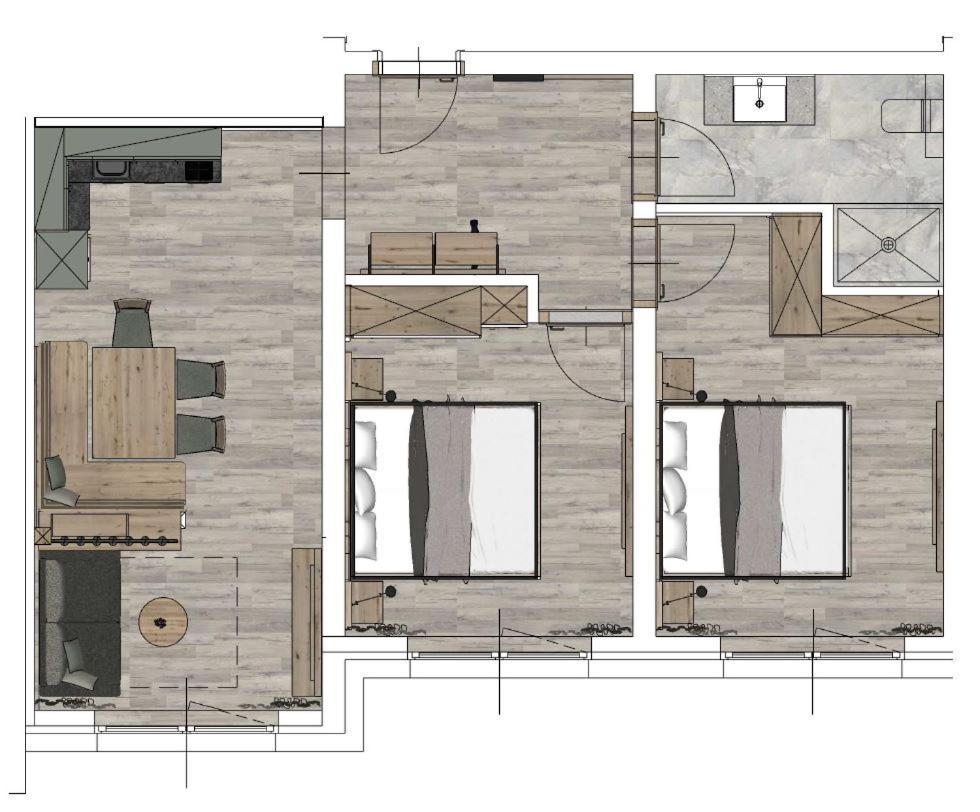 Appartement met 2 Slaapkamers en Balkon