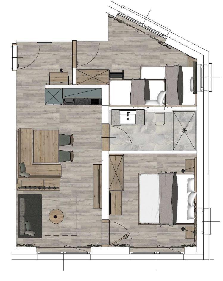 Appartement met 2 Slaapkamers en Balkon