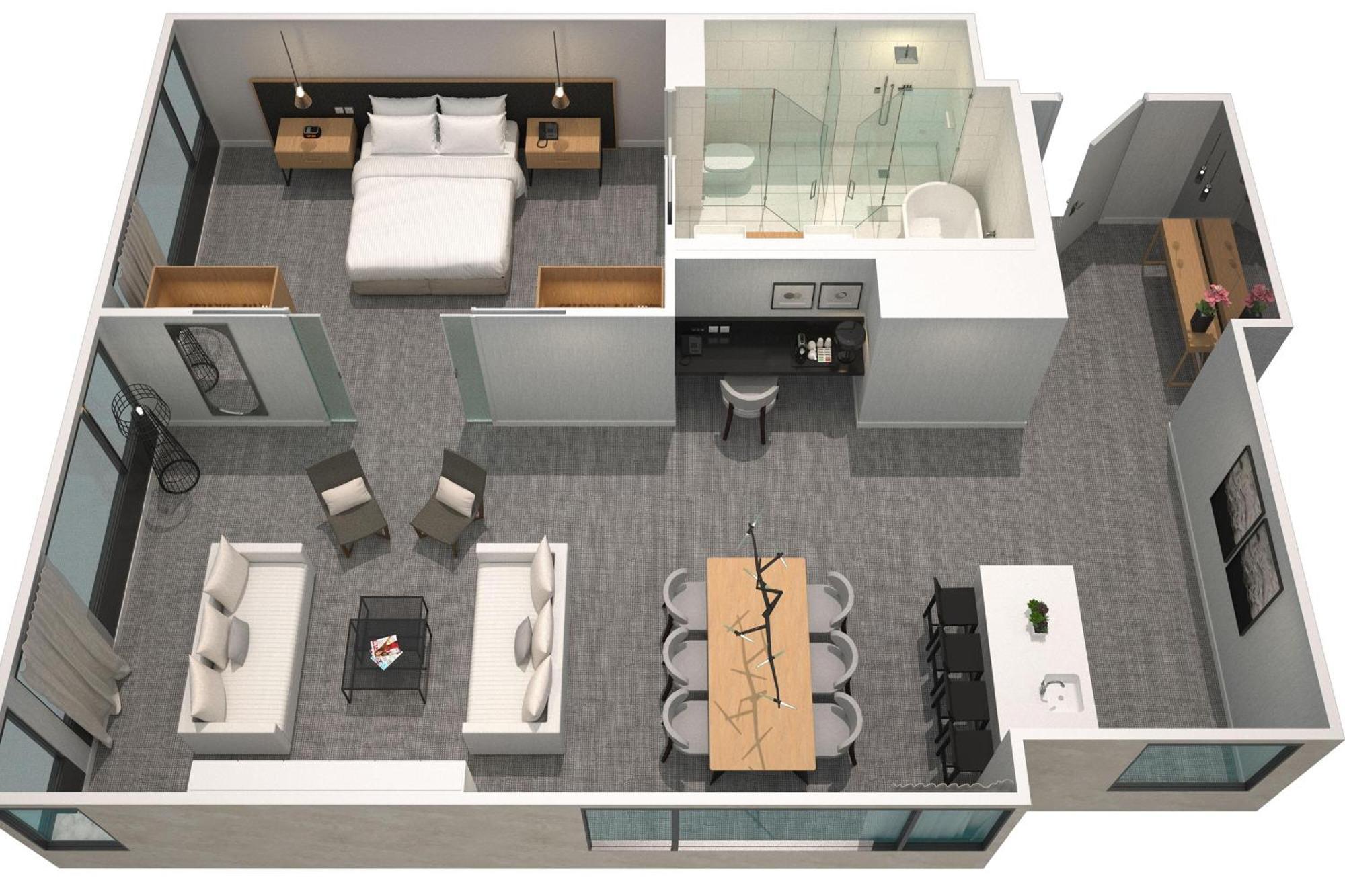 One-Bedroom King Suite with Sofa Bed and City View - Broadway,1534387255:JPEG
