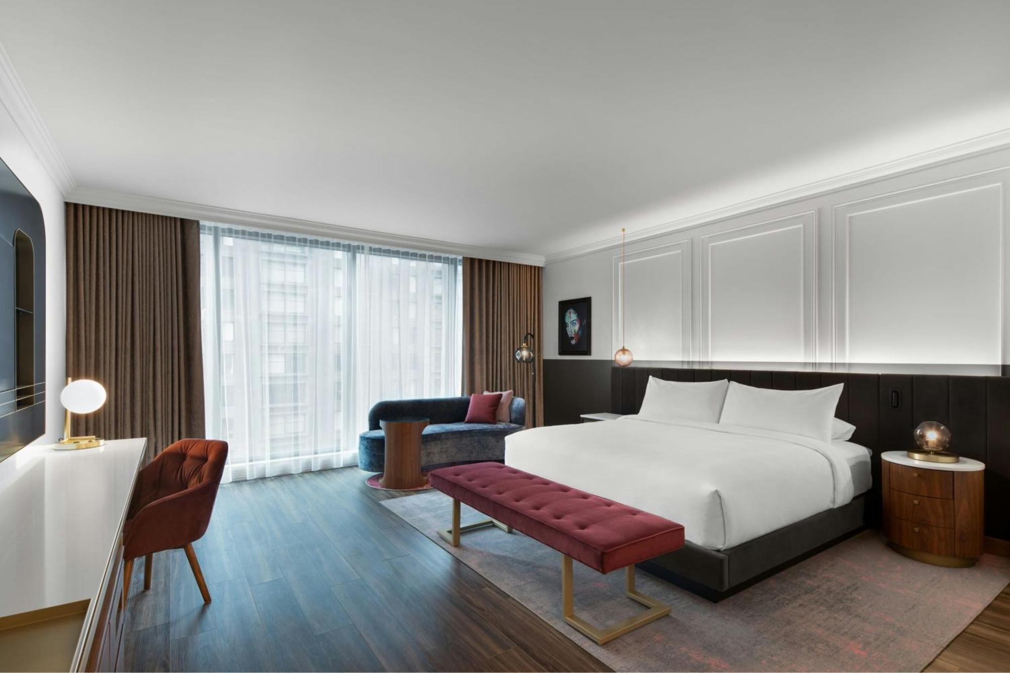 Habitación Doble con cama grande con vistas a la ciudad