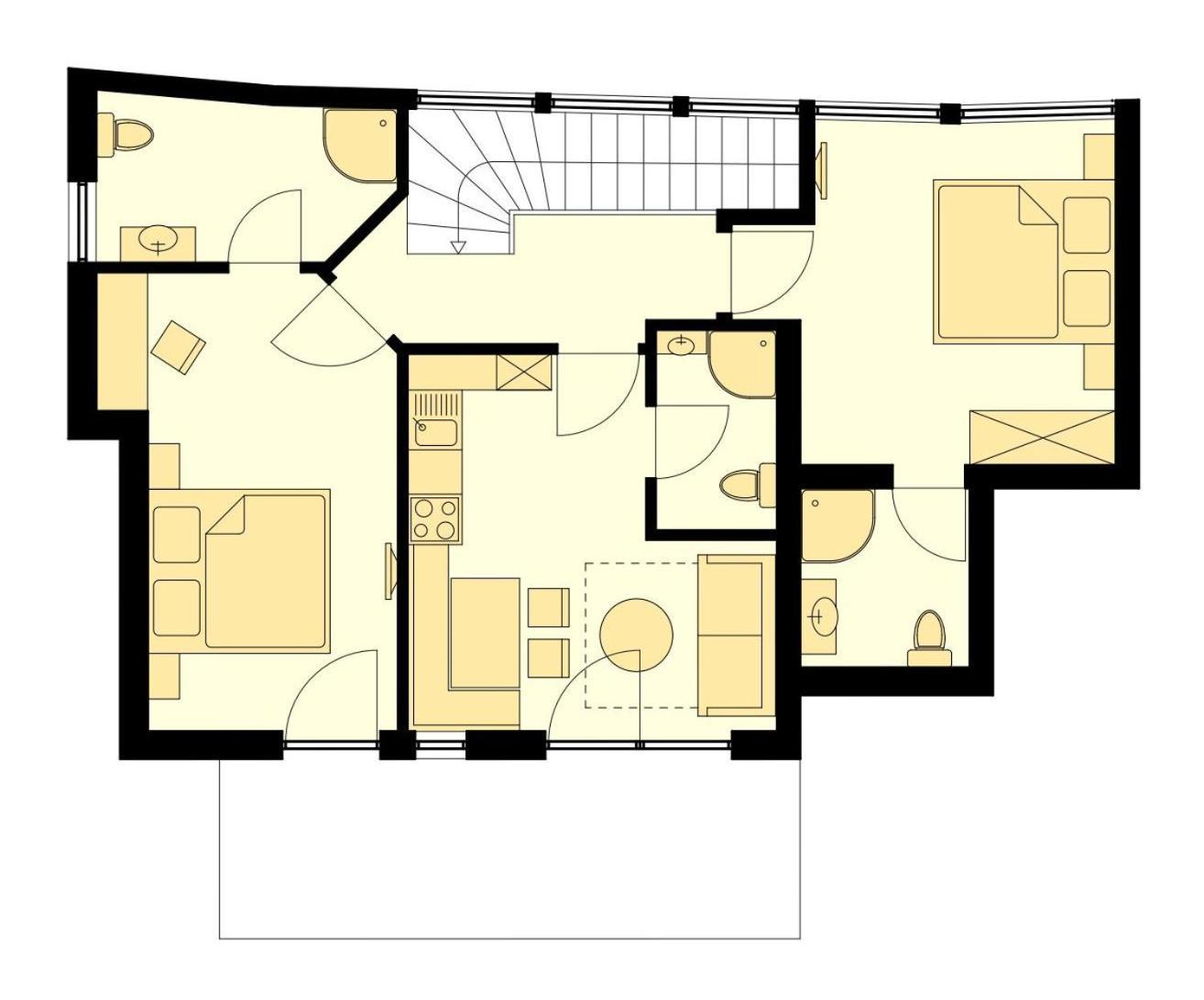 Appartement met 2 Slaapkamers en Balkon