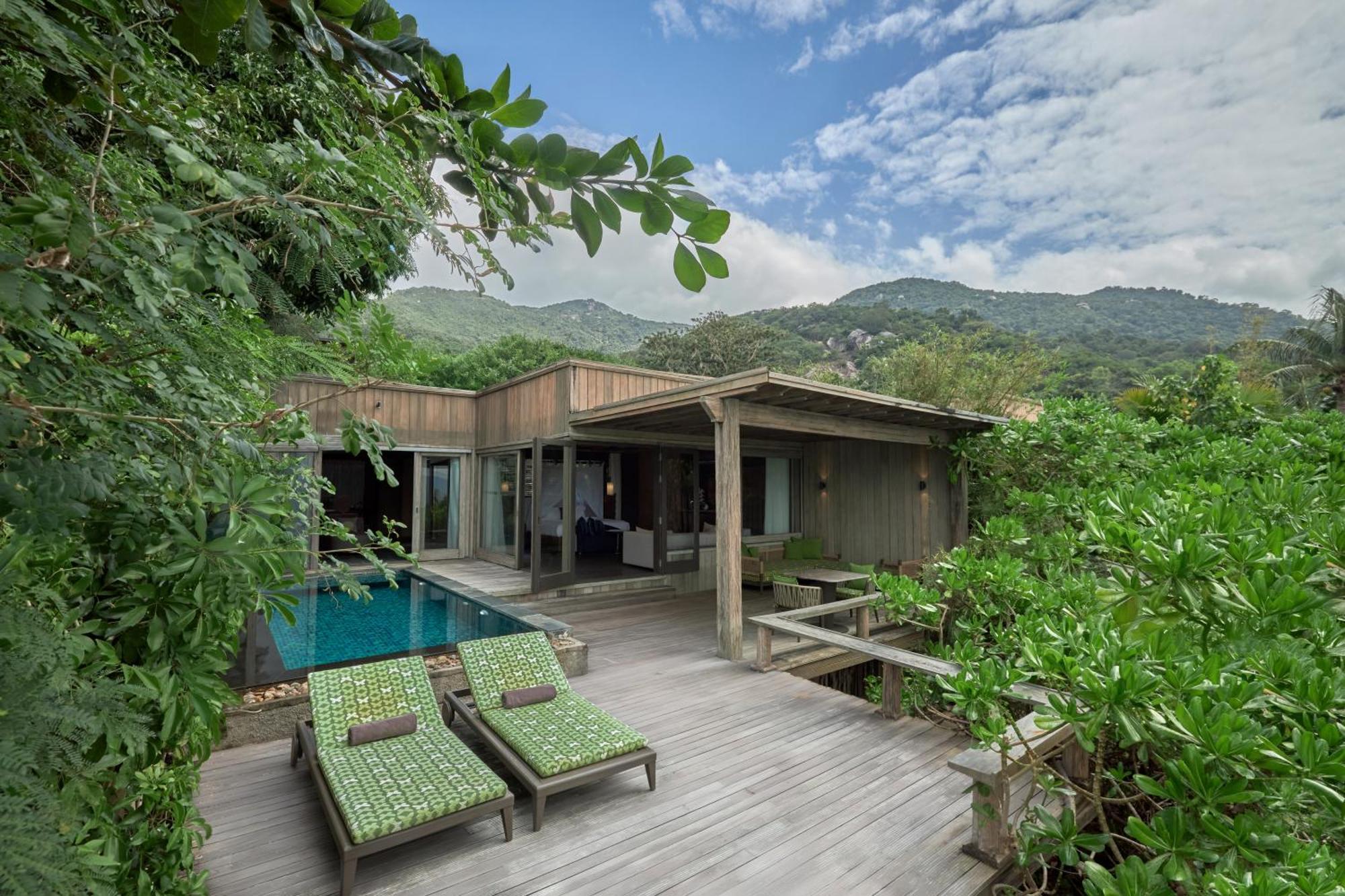 Poolvilla am Strand