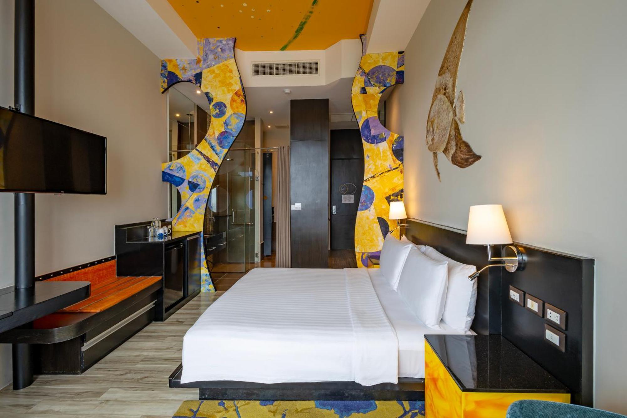 Deluxe Zimmer mit 1 Kingsize-Bett und Meerblick