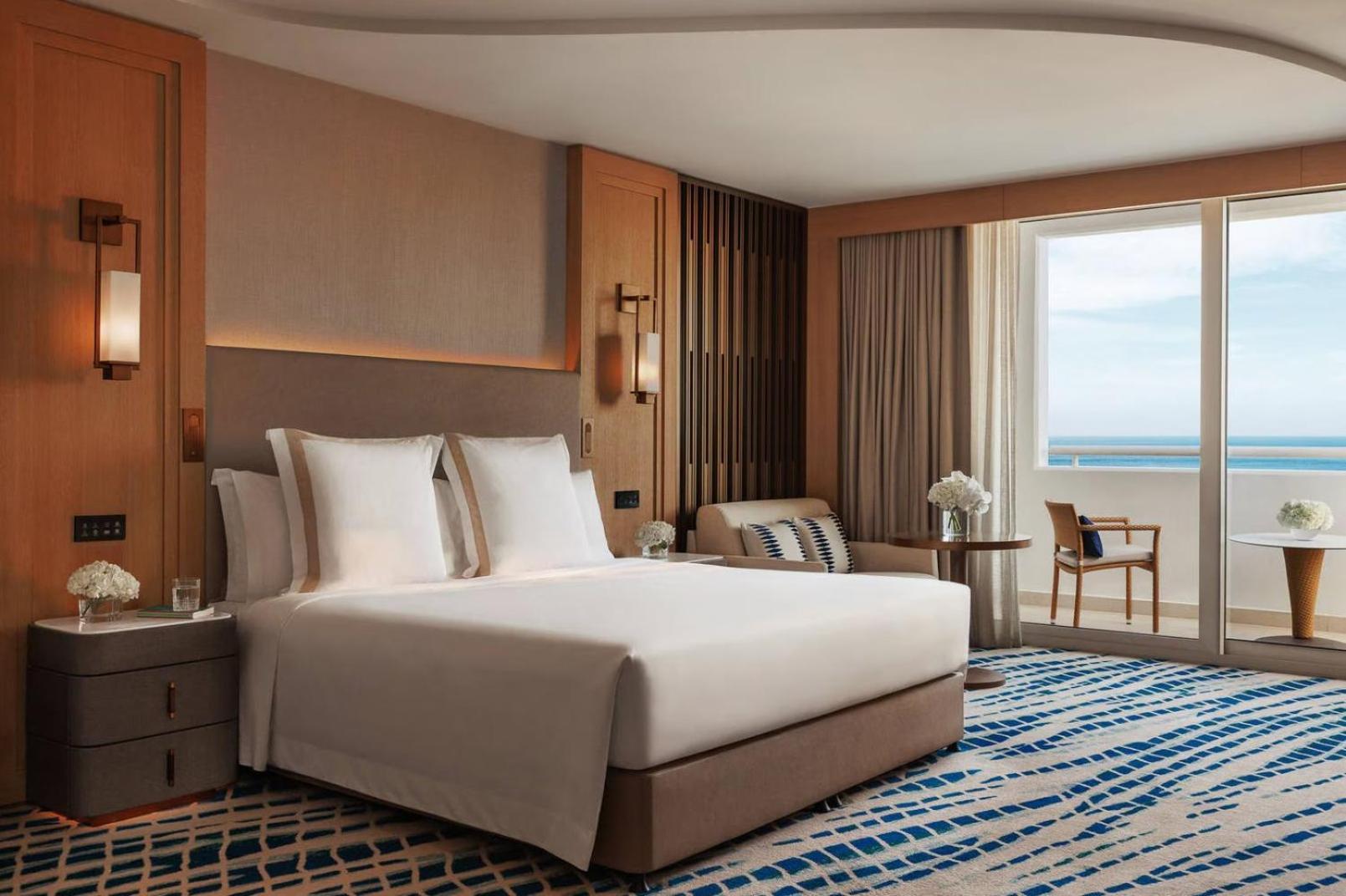 Ocean View Deluxe Room Private Balcony includes kids club access