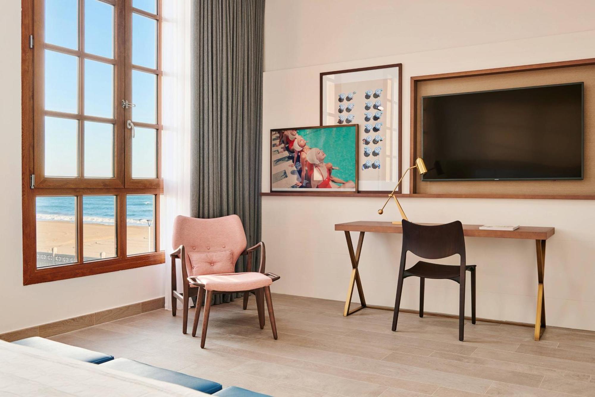 Habitación Doble Histórica Superior con vistas parciales al mar - 2 camas