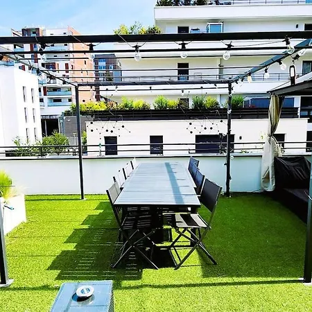 Résidence Abraham-Guest Room 1 LaDéfense U-Arena #Terasse #Fibre #View-3