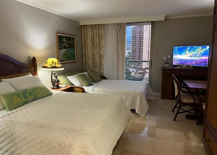 Resort: Aloha Gem Studio - 2 Bed With High Speed Wifi - Luana Waikiki Hotel & Suite 917, 2045 Kalakaua Avenue Hi 96815
