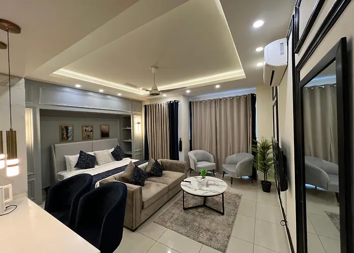 Elysium Tower Serviced Apartments With Classic Interiors Opposite Centaurus Mall Islamabad