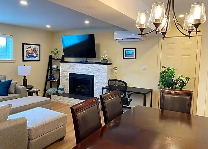 Bright Poolside Walkout Two Bedroom Basement Suite In The Okanagan